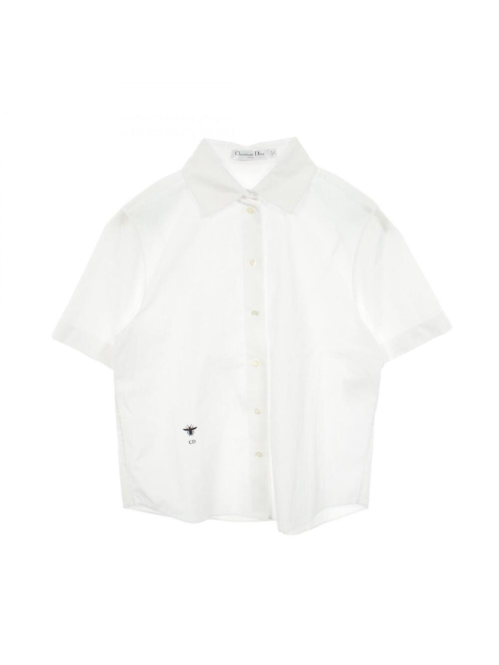 Dior Bee Embroidered Short-Sleeved #341299D59B